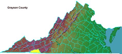 Grayson County Geography Of Virginia