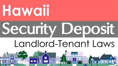 Hawaii Security Deposit Laws For Landlords And Tenants Youtube