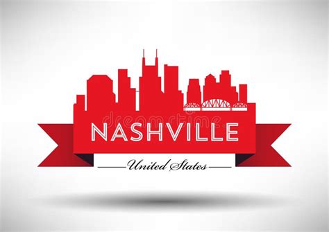 Nashville City Map Vector Stock Vector Illustration Of County 132403589