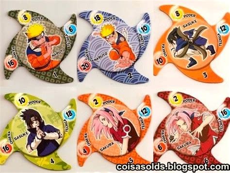 Coisas Olds Tazos Cards Figurinhas E Naruto Shurikens Card 2