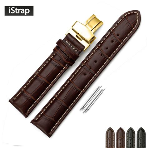 Istrap 14 15 16 18 19mm 20mm 21mm 22mm 24mm Genuine Leather Watch Bands