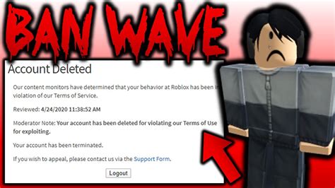 Banned Roblox Account Screen What Is Robux Sound Db Fs