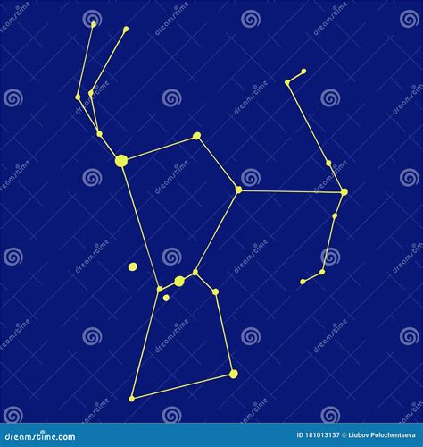 Constellation Orion Vector Illustration 114364824