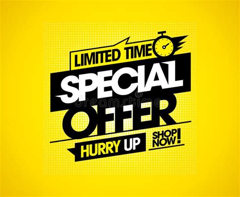 Limited Time Symbol Special Offer Sign Vector Stock Vector