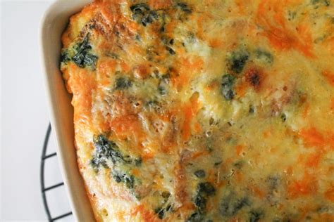 Add oil to pan, let the oil get hot and add potatoes, cook until fork tender with no lid. Egg Casserole with Sweet Potato & Spinach