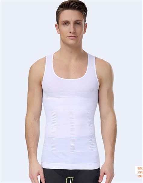Men Slimming Body Shaper Tank Top Vest Mens Waist Slim For Stomach