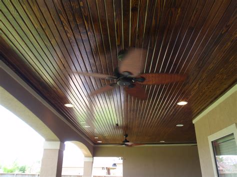Installing bead board ceiling was exactly what our little laundry room needed! Porch Ceiling Panels | Taraba Home Review
