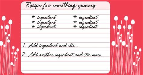 Whip up an amazing recipe card to suit every taste. 8 Free Recipe Card Templates - Excel PDF Formats