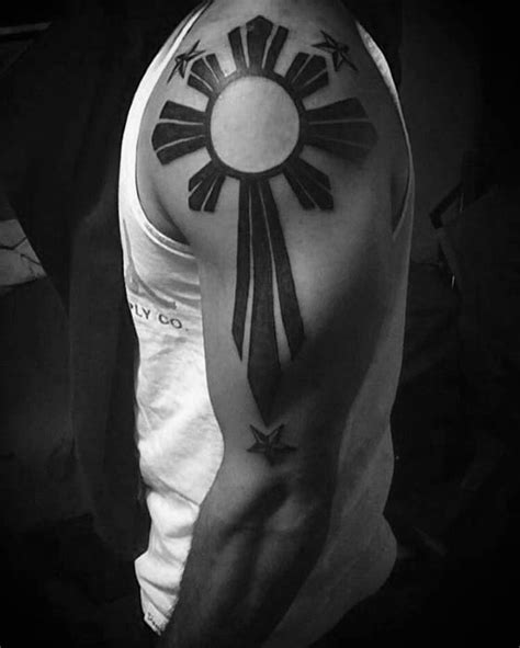 50 Filipino Sun Tattoo Designs For Men Tribal Ink Ideas