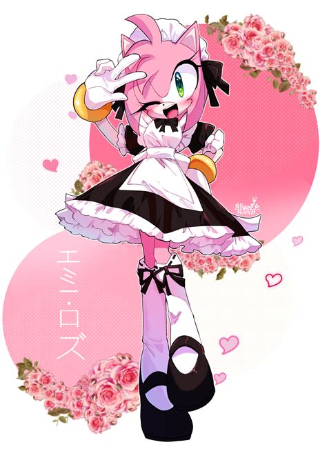Amy Rose The Maid Art By Nase14 Amyrose