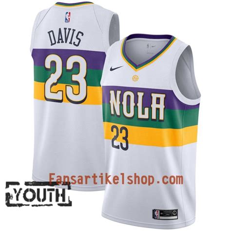 He plays the power forward and center positions. New Orleans Pelicans Trikot Anthony Davis 23 2018-19 Nike ...