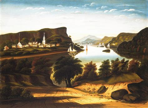 Lake George And The Village Of Caldwell Painting By Thomas Chambers