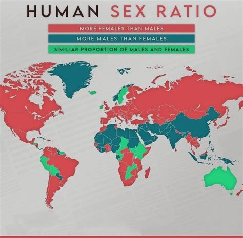 Map Of Human Sex Ratio Mapporn