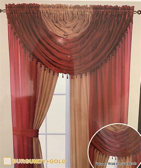 Best Burgundy And Gold Curtains Living Room Your Kitchen