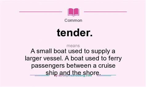 What Does Tender Mean Definition Of Tender Tender Stands For A