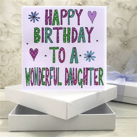 Personalised Daughter Birthday Book Card By Claire Sowden Design