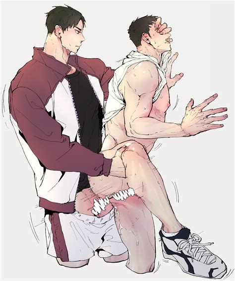 Rule 34 Against Wall Gay Gay Sex Haikyuu Lifting Leg Male Male Only