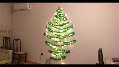 How To Make Christmas Tree On A Wall Yolka Na Stene Duvarda Yilbasi