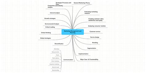 A marketing plan is a strategic roadmap that businesses use to organize, execute, and track their marketing strategy over a given time period. Marketing Management and Planning | MindMeister Mind Map