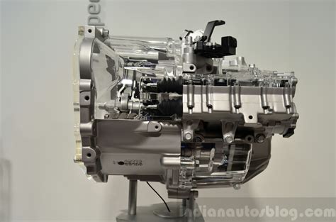 Hyundai 7 Speed Dual Clutch Transmission Side At The 2014 Paris Motor Show