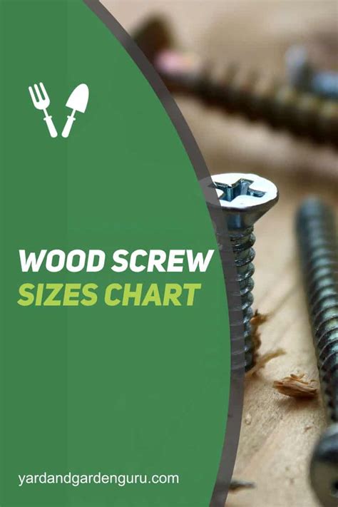 Wood Screw Sizes Chart