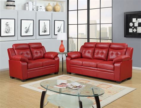 15 Collection Of Red Leather Couches And Loveseats