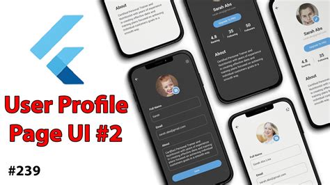 Flutter Tutorial User Profile Page Ui 2021 22