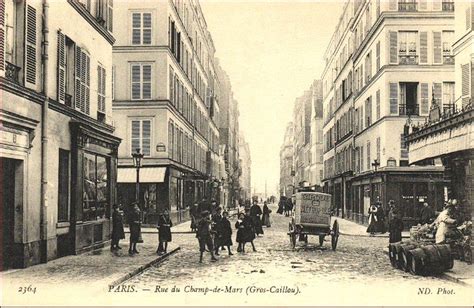 Rue Du Champ De Mars 75007 Paris - La rue du Champ-de-Mars au niveau de la rue Cler, vers 1905 (Paris