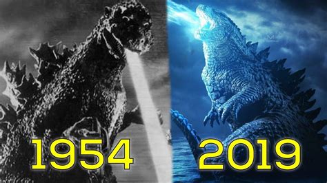 Evolution Of Godzilla In Movies 1954 2019 Godzilla Godzilla 1984