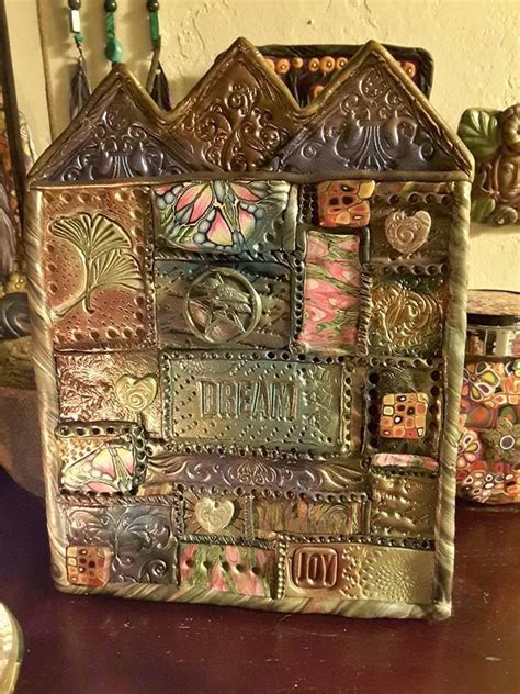 Polymer Clay Dream Plaque II By Monica Lucas Decorative Boxes