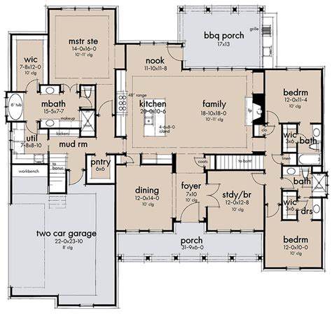 35 modern farmhouse floor plans single story whimsical new home floor plans