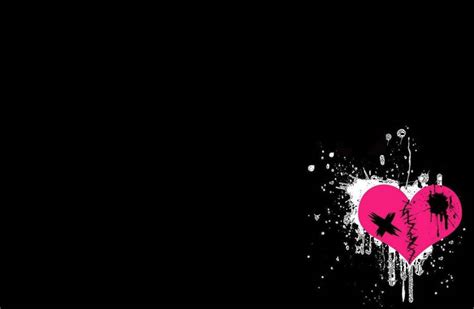 Download Minimalist Emo Heart Wallpaper