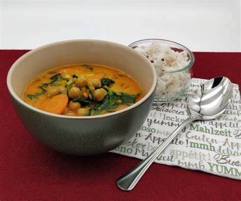 Kichererbsen Spinat Curry Ein Nudelsieb Bloggt