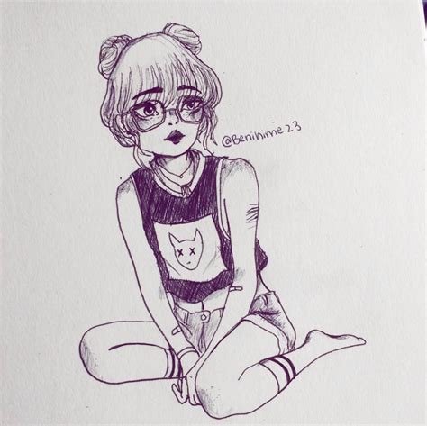 Images Of Anime Girl With Space Buns Drawing