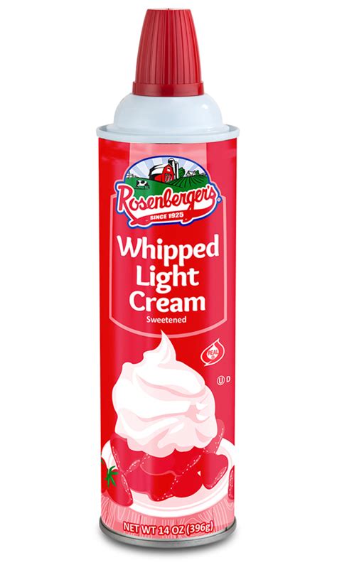 Whipped Light Cream 14 Oz Rosenbergers