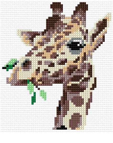 Small Giraffe Cross Stitch Pattern Pdf Pattern Digital Etsy Cross