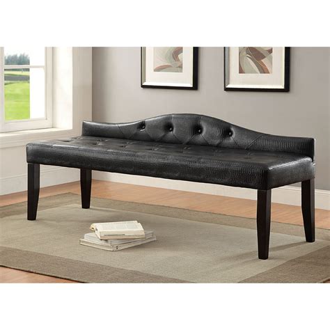 Furniture Of America Olivia Upholstered Bedroom Bench Large Black