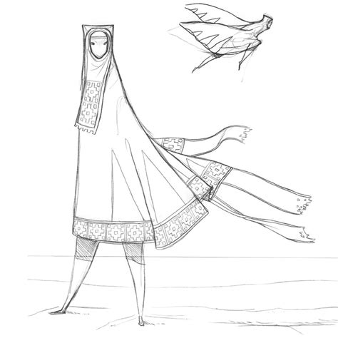 Cloaked Figure Drawing