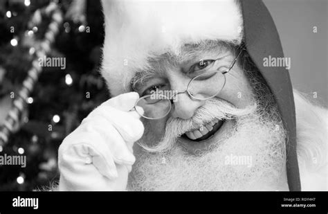 Real Santa Claus Black And White Stock Photos And Images Alamy