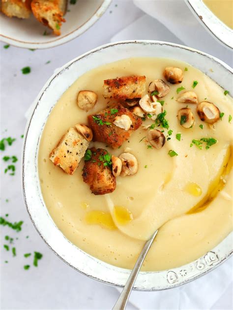 Parsnip Soup With Garlic Croutons Easiest Ever 20 Minute Recipe