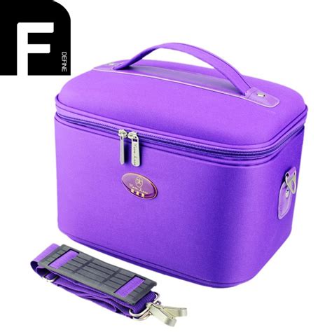 Cosmetic Bag For Traveling Double Zipper Cosmetic Carrying Case
