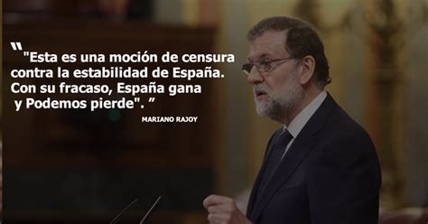 la intervención de mariano rajoy en la moción de censura de podemos en diez frases