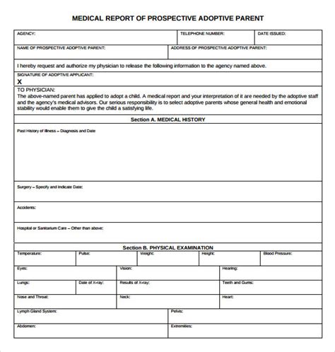 20 Medical Report Templates Pdf Doc Sample Templates
