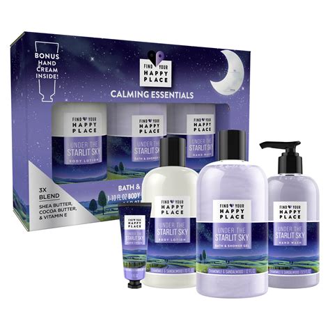 Find Your Happy Place Calming Essentials Bath And Body Holiday T Set
