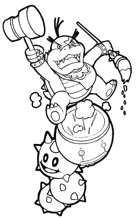 Koopaling From Mario Free Coloring Pages