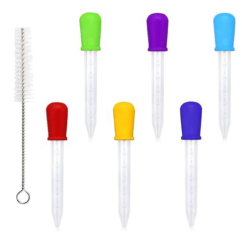 6 Pack Silicone Pipettes Dropperspipette Dropperof 5ml For Baby
