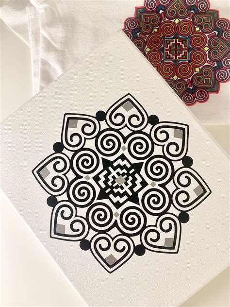 hmong-inspired-canvas-art-hmong-tattoo,-hmong,-hmong-embroidery