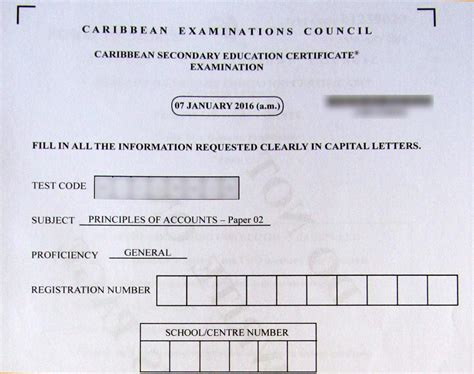 Csec Cxc Exam Past Papers February 2016