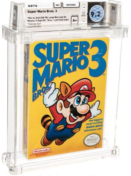 Copia sellada de Super Mario Bros 3 vendida en más de tres millones de