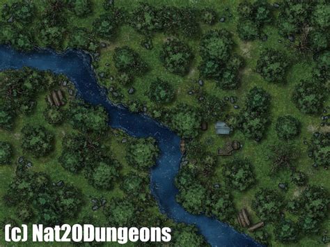 Forest River Battle Map Dnd Battle Map Dandd Battlemap Dungeons And